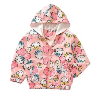 Áo khoác hoodie có nón in hình Hello Kitty dễ thương cho bé