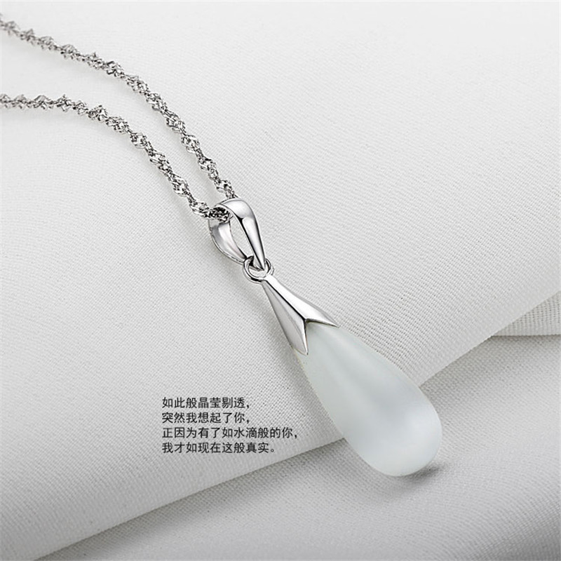 vòng cổ Bạc Mặt Đá Mặt Trăng