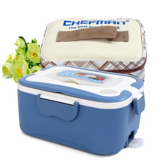 Hộp cơm lõi inox chefman cm-113i hâm nóng thức ăn tiện lợi
