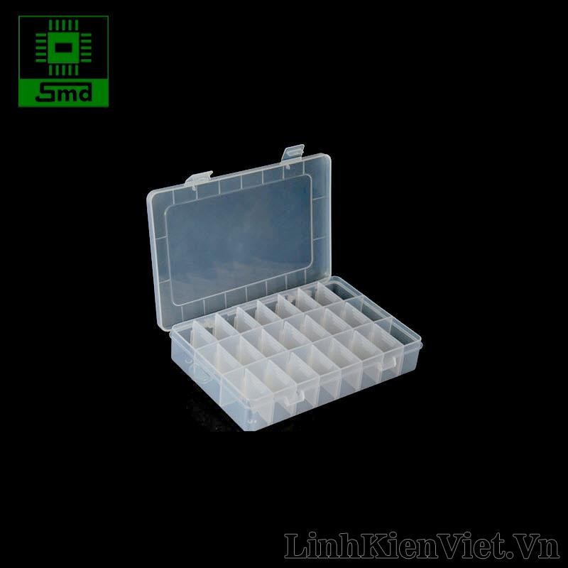 Hộp đựng linh kiện 24 ngăn (195x130x35)