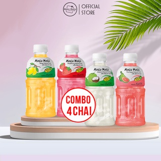 Combo 4 chai nước thạch dừa mogu mogu thái lan