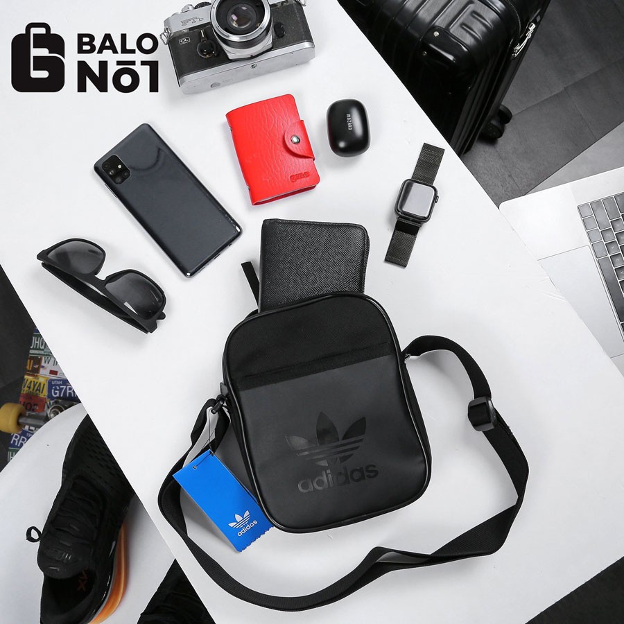 [BALO_NO.1] Túi đeo chéo thể thao nam nữ size big Add Originals Festival Sport New - Full Đen