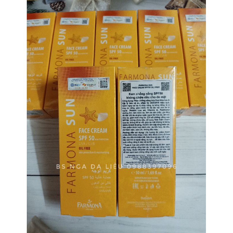 ✔️ KEM CHỐNG NẮNG FARMONA SUN - OIL FREE