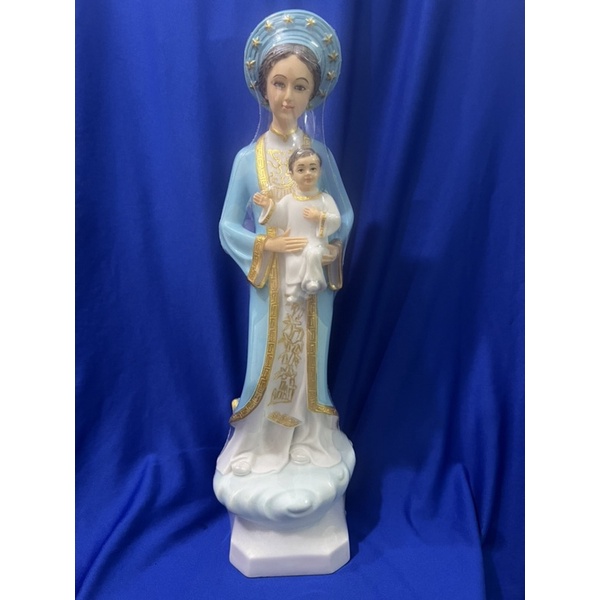 Tượng công giáo-Tượng Đức Mẹ La Vang mẫu Vittor Italy cao 50cm