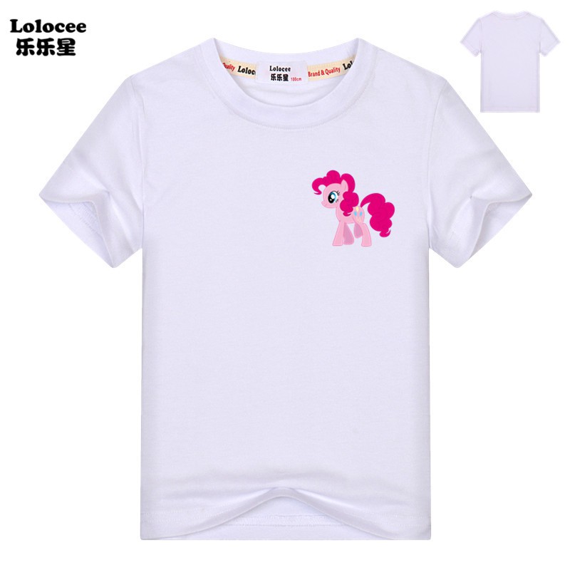MY LITTLE PONY Áo Thun Tay Ngắn In Hình Ngựa Con Cho Bé Gái