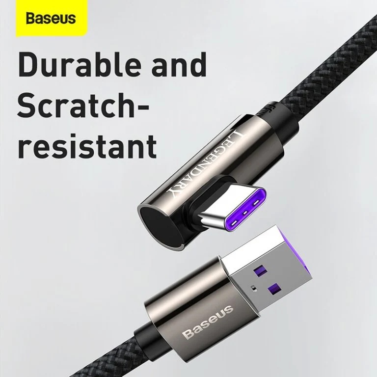 Cáp sạc nhanh và truyền data Baseus Legend Series Elbow 66W, cổng TypeC, dài 2M  - Nhất Tín Computer
