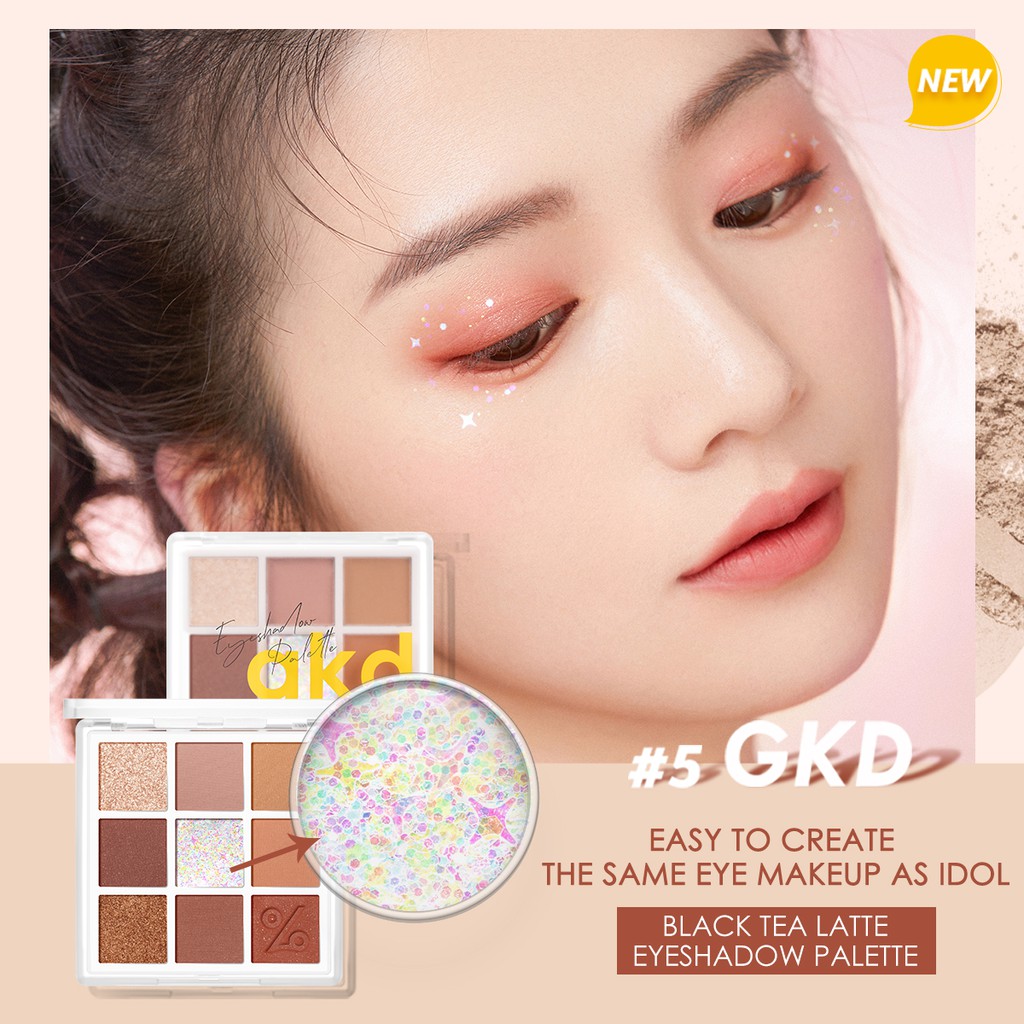 Bảng phấn mắt FOCALLURE Nine Colors trang điểm chống nước lâu trôi 9g