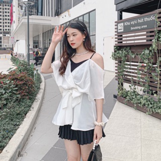 Áo cánh tiên phối đen kèm belt