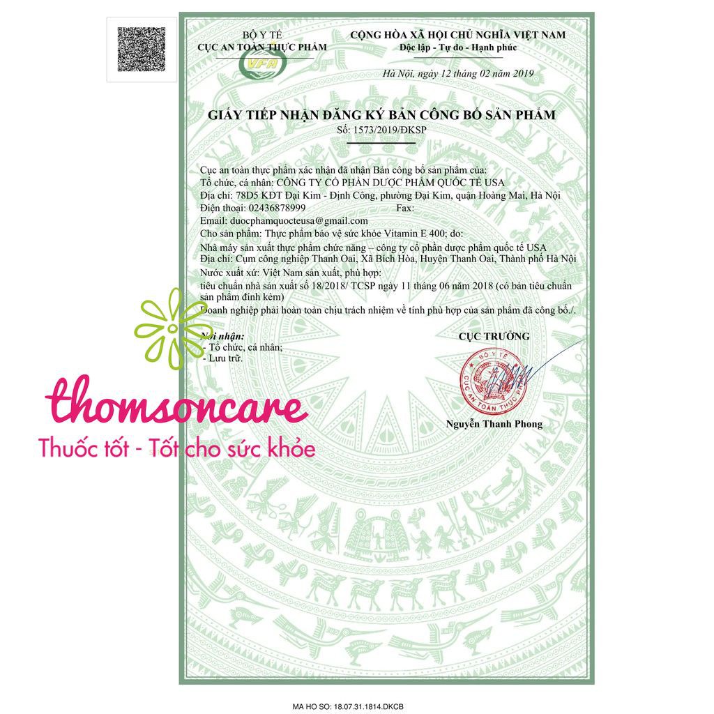 Bổ sung Vitamin E đỏ 400 IU, ngăn ngừa lão hóa, hỗ trợ làm đẹp da, có thêm lô hội, tương tự E đỏ Nga Hộp 100 viên