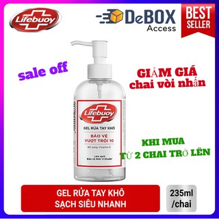 Gel rửa tay khô lifebouy bảo vệ vượt trội 10 giúp ngăn ngừa vi khuẩn