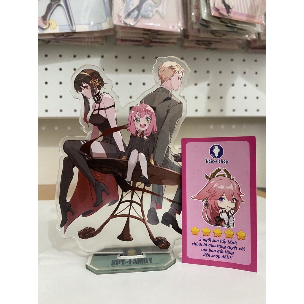 Mô Hình Standee Acrylic Mica Anime Spy x Family