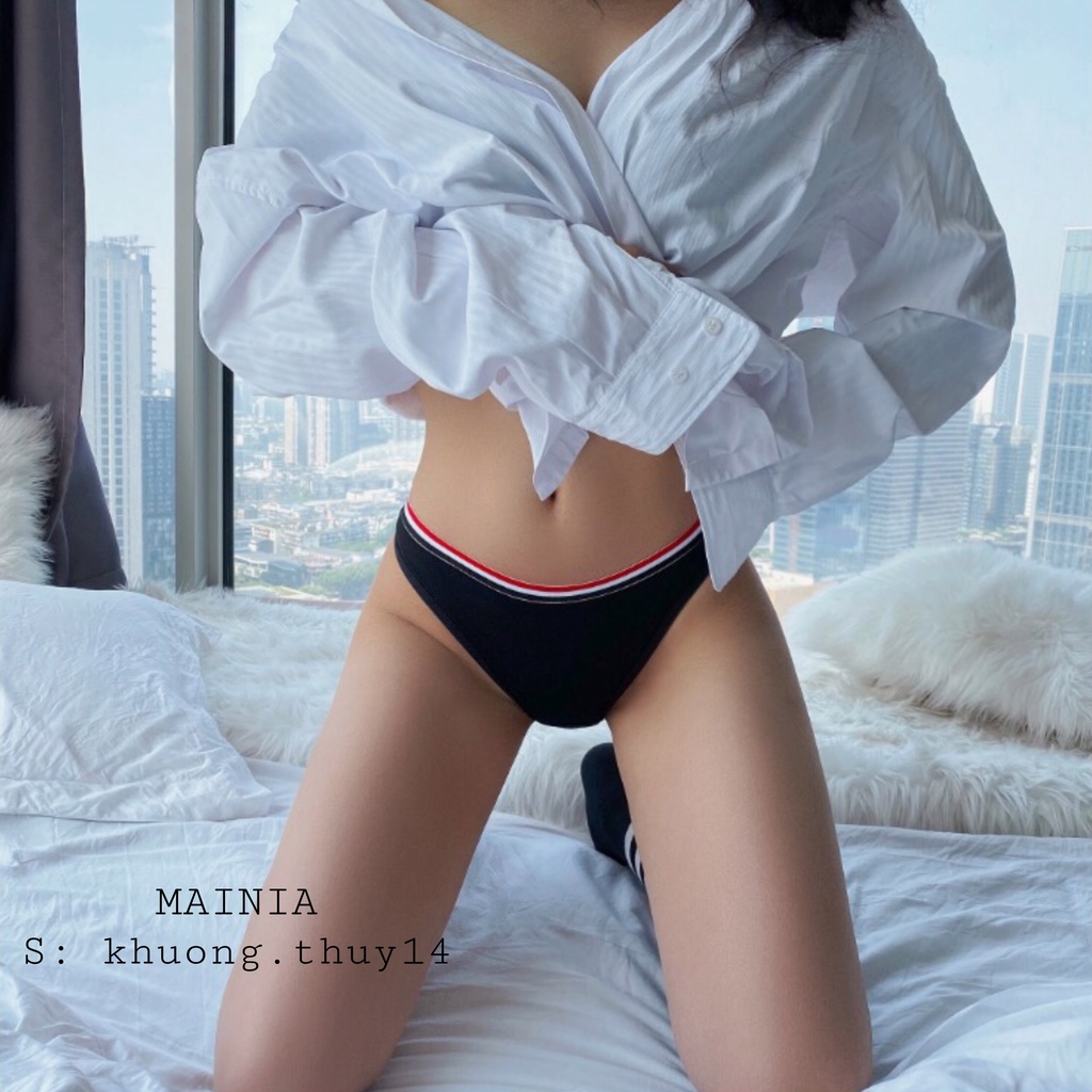 Quần Lót Nữ Cotton Lọt Khe Cạp Viền Thấm Hút Thoáng Mát Mainia Shop