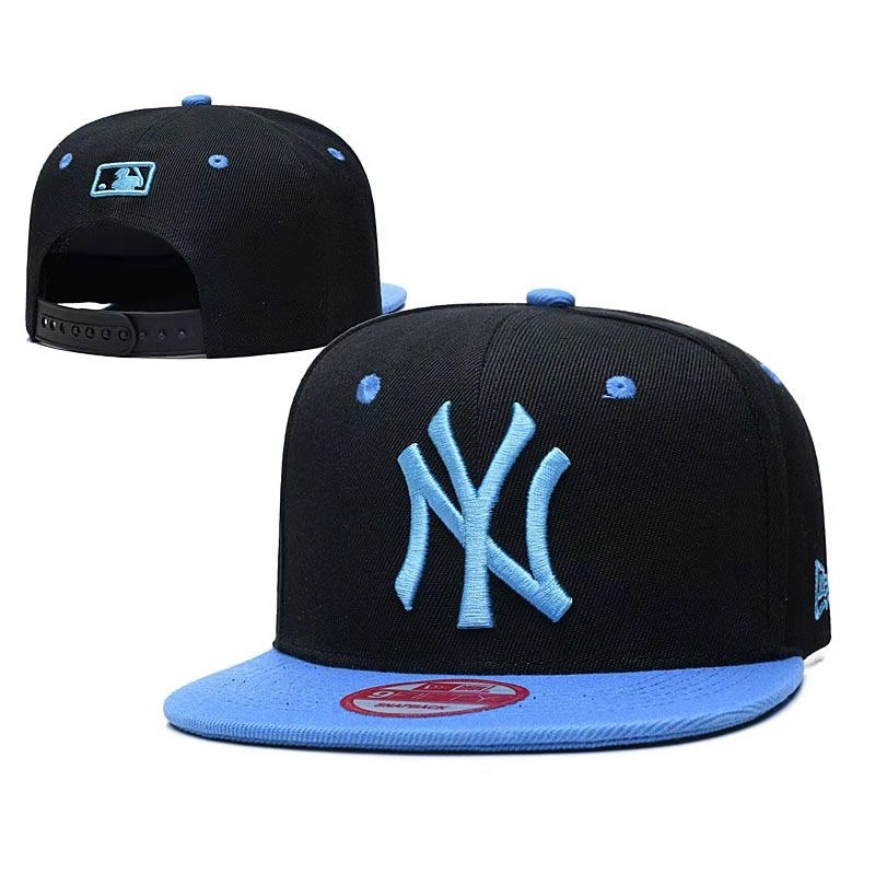 TD6O Fashion New York Yankees Cap MLB Hiphop Hat Adjustable Cap Baseball Cap Black red 2 models zHfO
