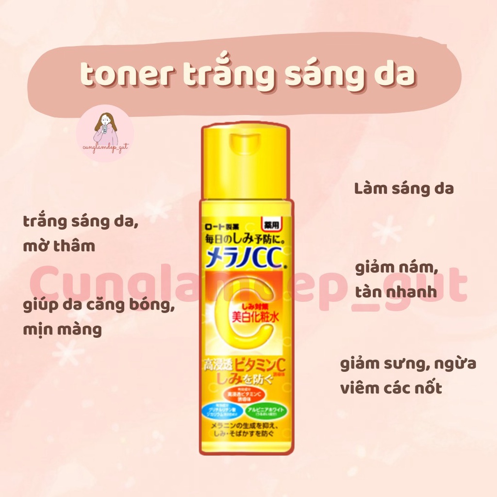 Nước hoa hồng Vitamin C - Rohto Melano CC Anti-Spot White Lotion 170ml