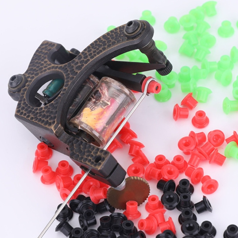 Set 50 Vòng Đệm Núm Vú Giả Bằng Silicon Mềm Cho Máy Xăm