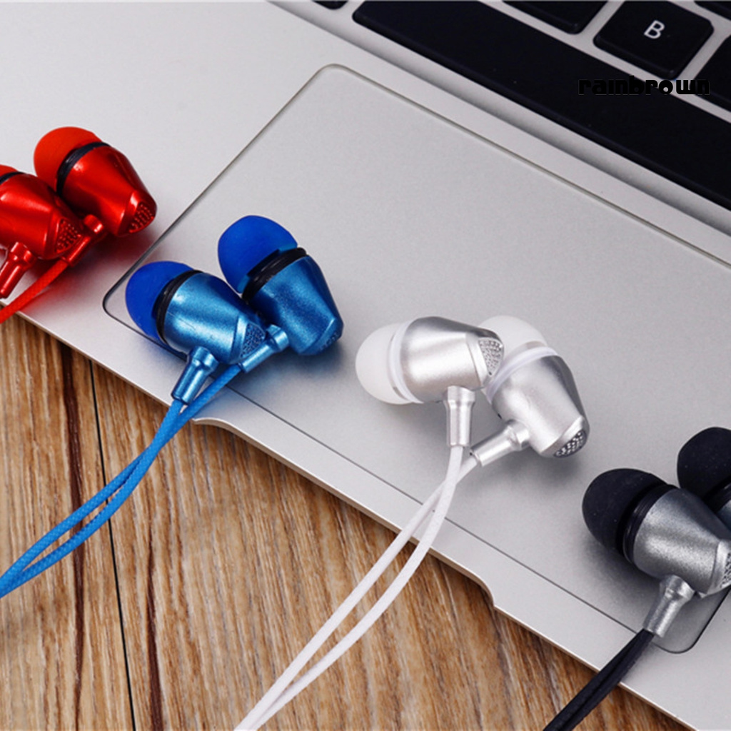 /REJ/ Universal In-ear Headphones Heavy Bass Sports Stereo Music Headset with Mic