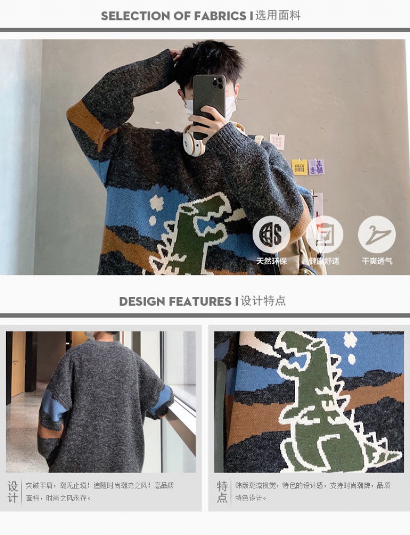 Áo Sweater Size Lớn Ấm Áp Dành Cho Nam