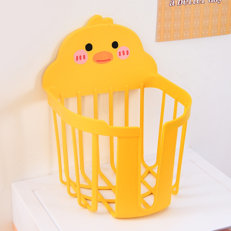 Giá treo khăn giấy tiện dụng kiểu dáng vịt vàng siêu cute - UniLabel