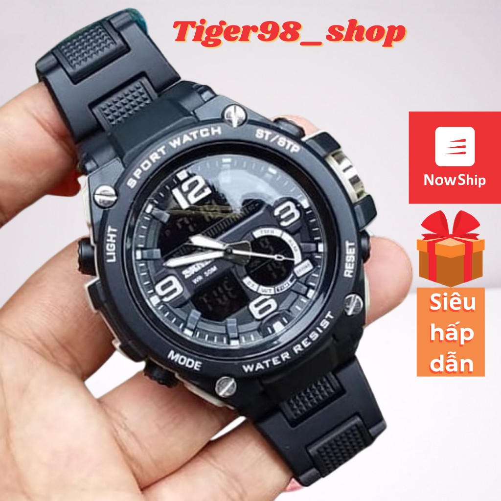 Đồng hồ thể thao nam SKMEI 1340 -DC2609 Kim điện tử, chống nước, chống va đập, đa chức năng, có đèn ban đêm nam tính | BigBuy360 - bigbuy360.vn