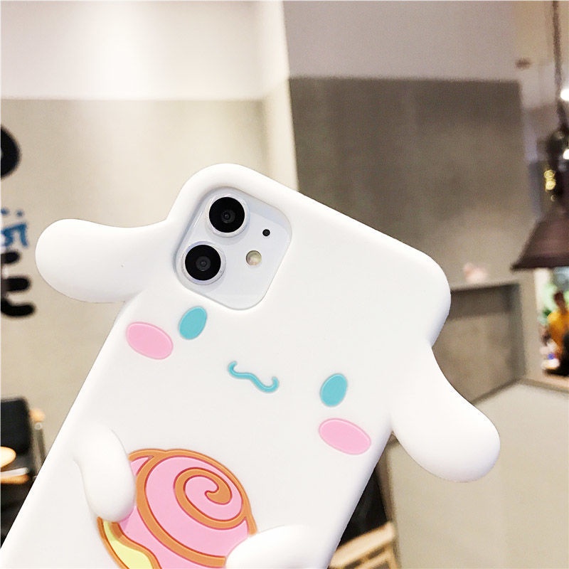 Phim hoạt hình dễ thương cinnamoroll dog silicone case iphone 14 13 12 11 pro max 12mini 13mini x xs max xr 7 8 6 6s plus vỏ cao su mềm
