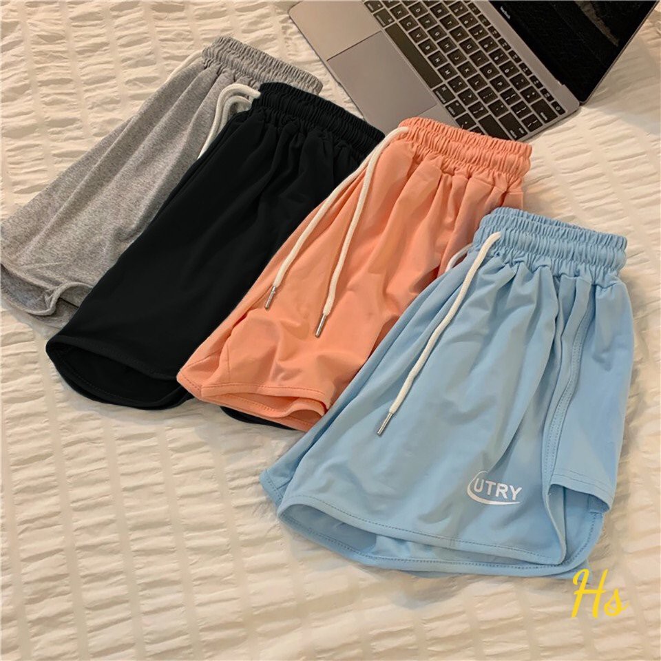 Quần đùi thể thao nữ short thun ngắn dáng rộng cạp chun, sooc mặc nhà phong cách hàn quốc - SHOP  Q&amp;V