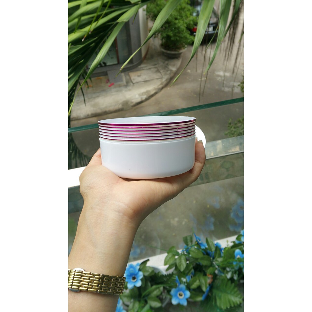 Hũ đựng kem body sọc tím 200gr-250gr