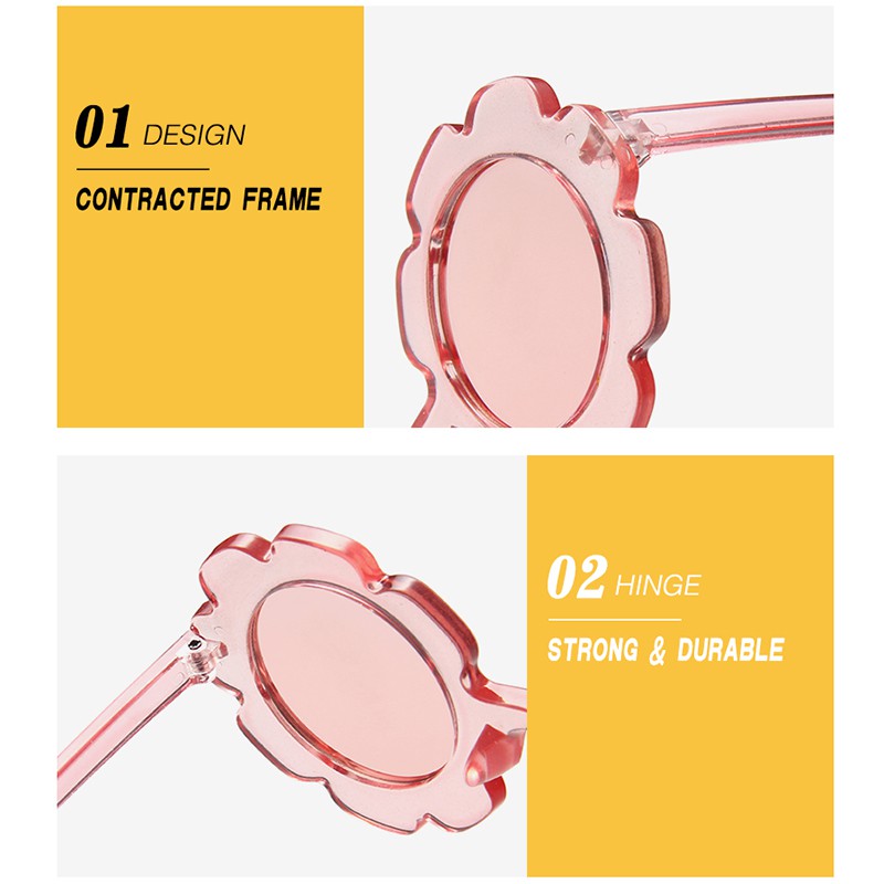 Kính mát tròn hình hoa hướng dương cho bé