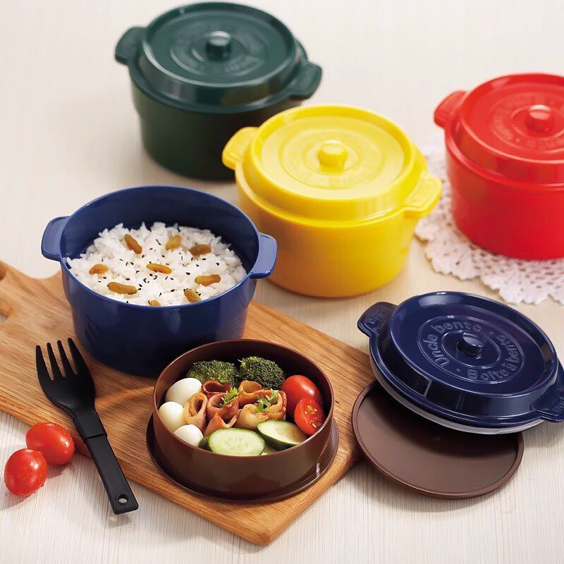 Hộp Cơm 2 Tầng Dung Tích 800ml Nhiều Màu - HC1003