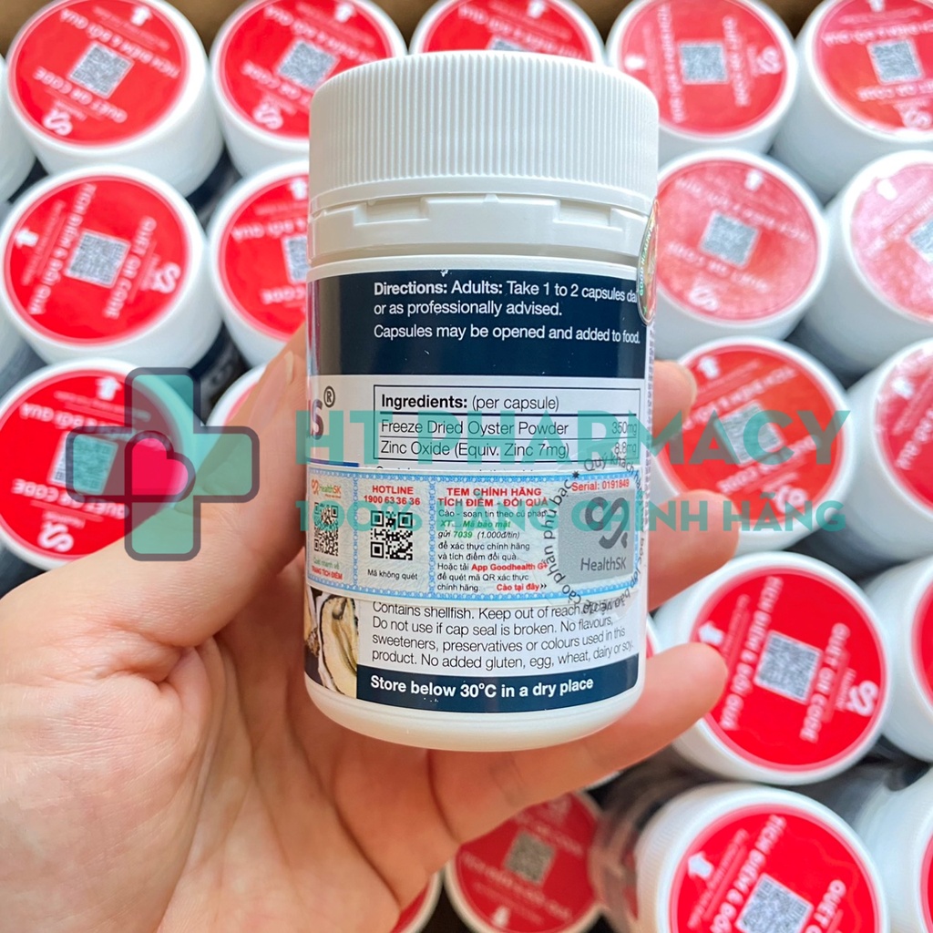 [Chính Hãng] Tinh chất hàu Goodhealth Oyster Plus hộp 60 viên tăng cường sinh lực