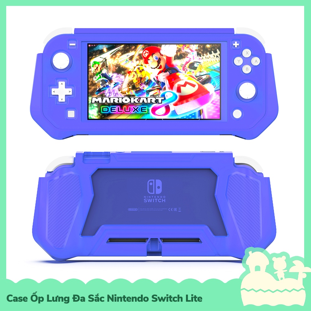 [Sẵn VN - NowShip] Phụ Kiện Case Ốp Lưng TPU Bảo Vệ Với Kính Cường Lực PC Đa Sắc Cho Máy Game Nintendo Switch Lite