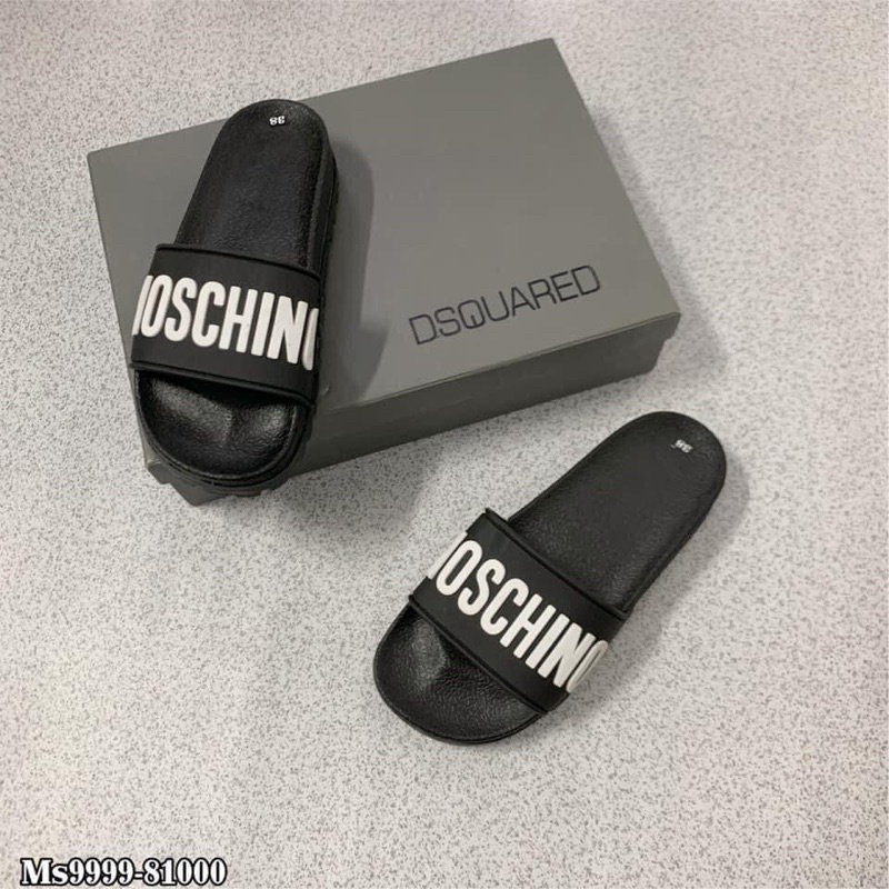 (ẢNH THẬT) DÉP NAM MOSCHINO, ICON , QUAI NGANG THỜI TRANG
