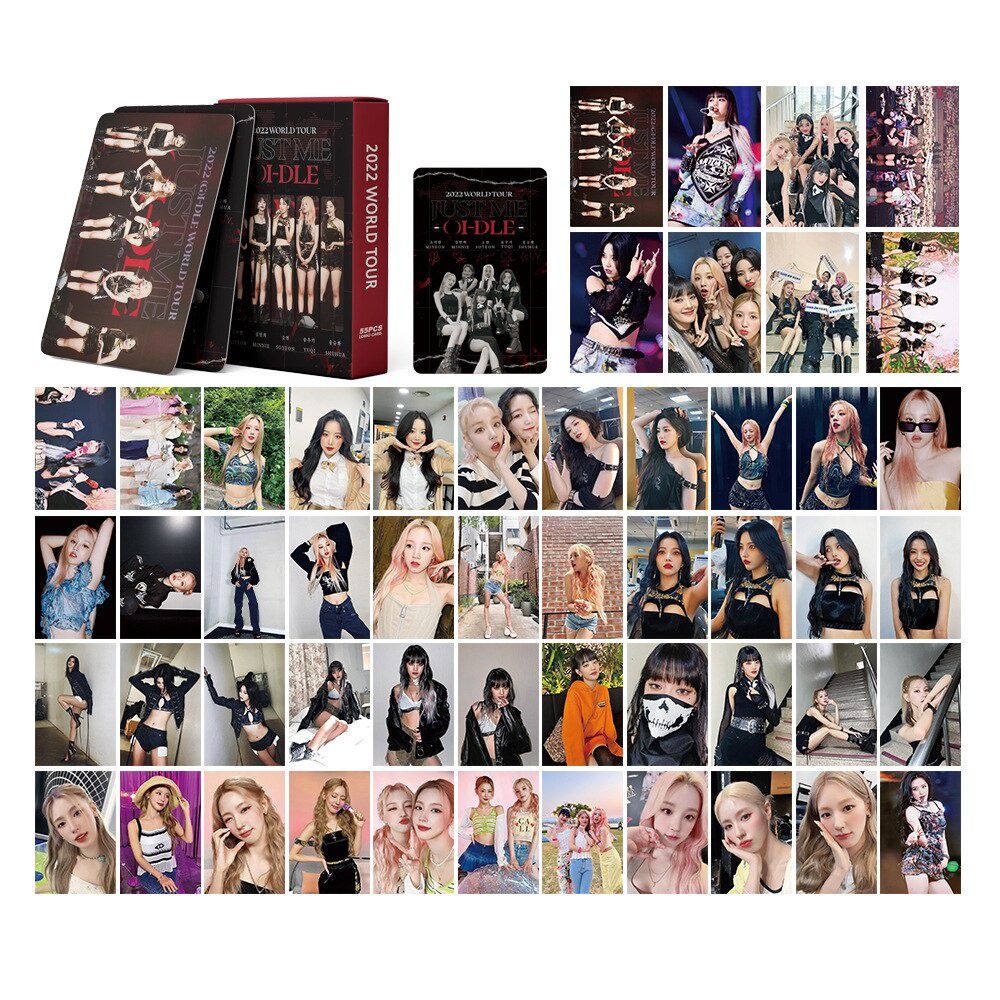 55 Cái/bộ TWICE Kpop  Album Kep1er Itzy Gidle Photocards Fromis_9 Ảnh Lomo