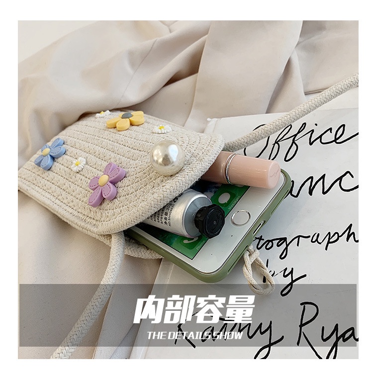 Túi đựng điện thoại di động IELGY họa tiết hoa nhỏ xinh xắn thời trang cho nữ