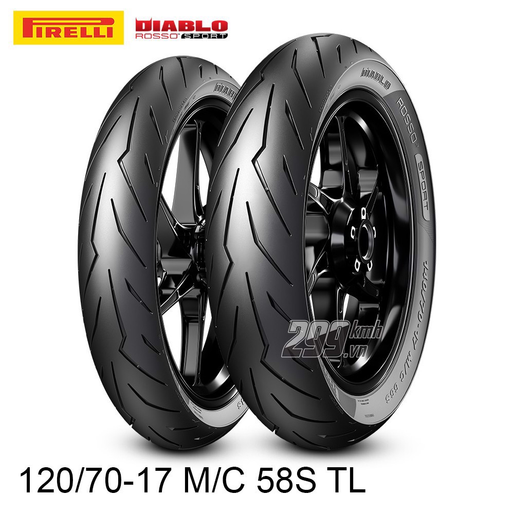 Vỏ xe Pirelli Diablo Rosso Sport 120/70-17