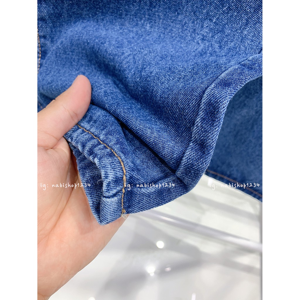 Quần Jean Nữ Ống Suông Cạp Cao Trơn - Nabishop1234 Mã 591 (ẢNH THẬT KÈM VIDEO) | BigBuy360 - bigbuy360.vn