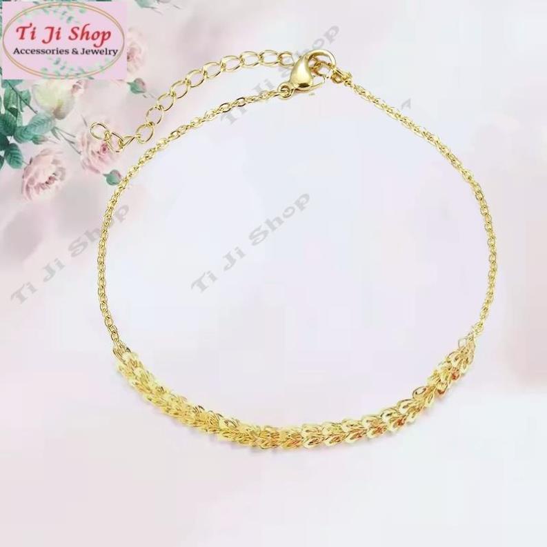 Lắc tay inox đuôi phụng  đẹp không đen