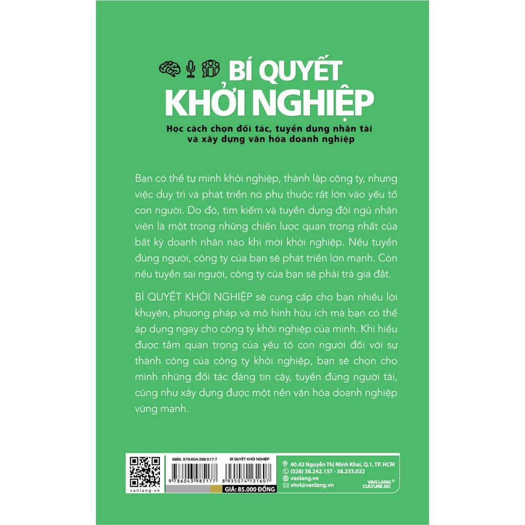 Sách Bí Quyết Khởi Nghiệp - Ozan Dagdeviren - VLG