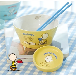 Bộ Bát Ăn Mì Peanuts x Snoopy (Bát Mì + Bát Đĩa Bên + Đũa)