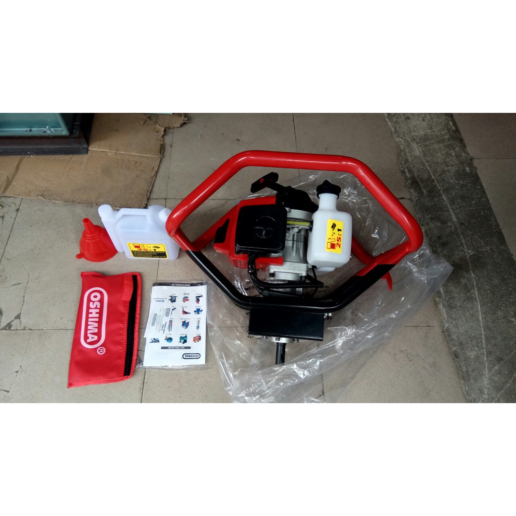 Máy khoan đất oshima 2ps kèm mũi 150 hoặc 200 đôi