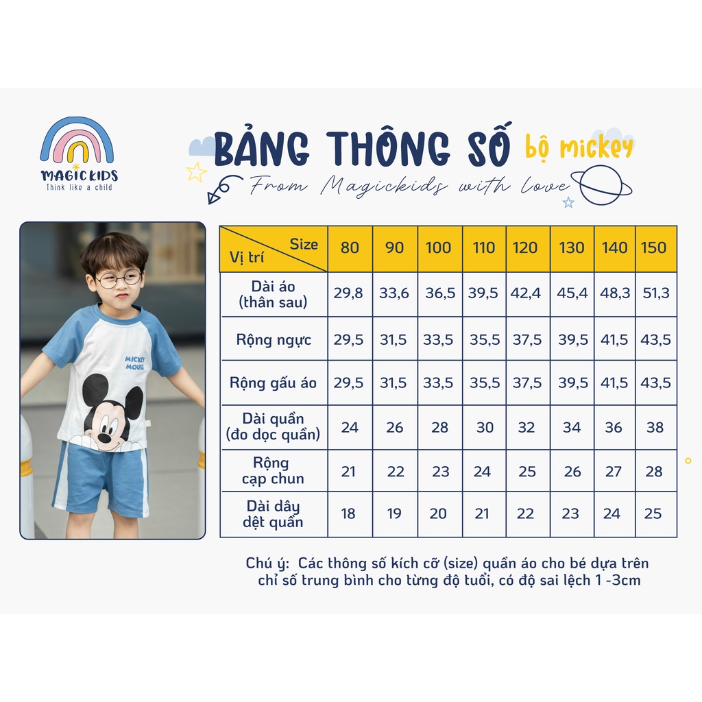 Bộ quần áo bé trai 2 3 4 5 6 7 tuổi ngắn tay cotton co giãn thấm hút mồ hôi Magickids Quần áo trẻ em mùa hè BR21045