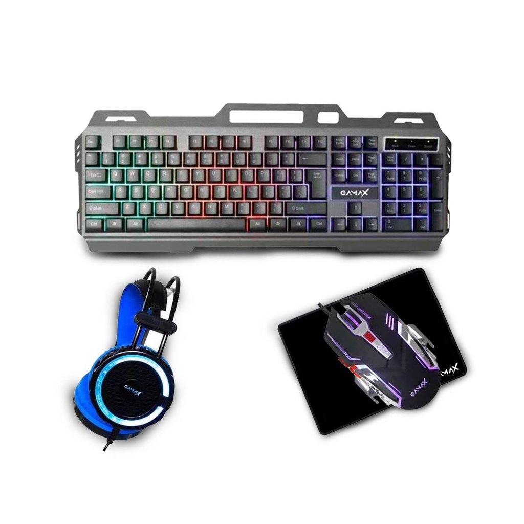 [Mã 33ELSALE hoàn 7% đơn 300K] Combo phím chuột tai nghe JEDEL CP-02 led đa màu - gaming series (đen) Nhất Tín Computer