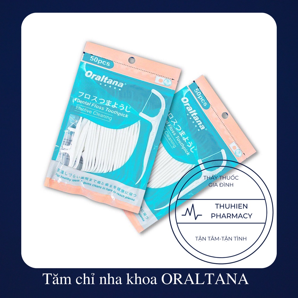 Tăm chỉ nha khoa 5 sao ORALTANA túi 50 chiếc