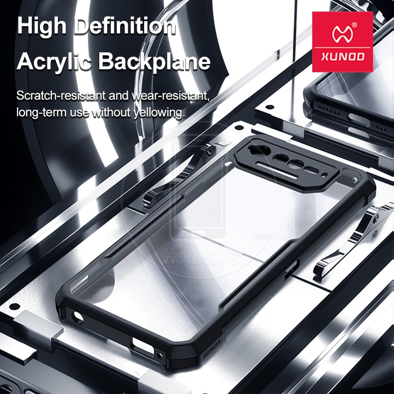 XUNDD Ốp Điện Thoại Acrylic Cứng Trong Suốt Chống Rơi Cho ASUS ROG Phone 6 6D 5 ROG6 ROG5 Pro Ultimate