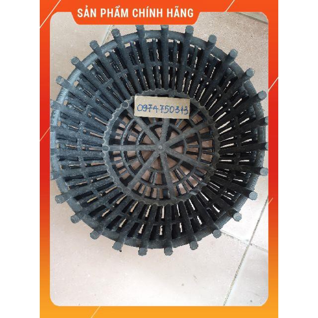 Bộ 10 chậu nhựa giả gỗ trồng Lan có nan phụ f30