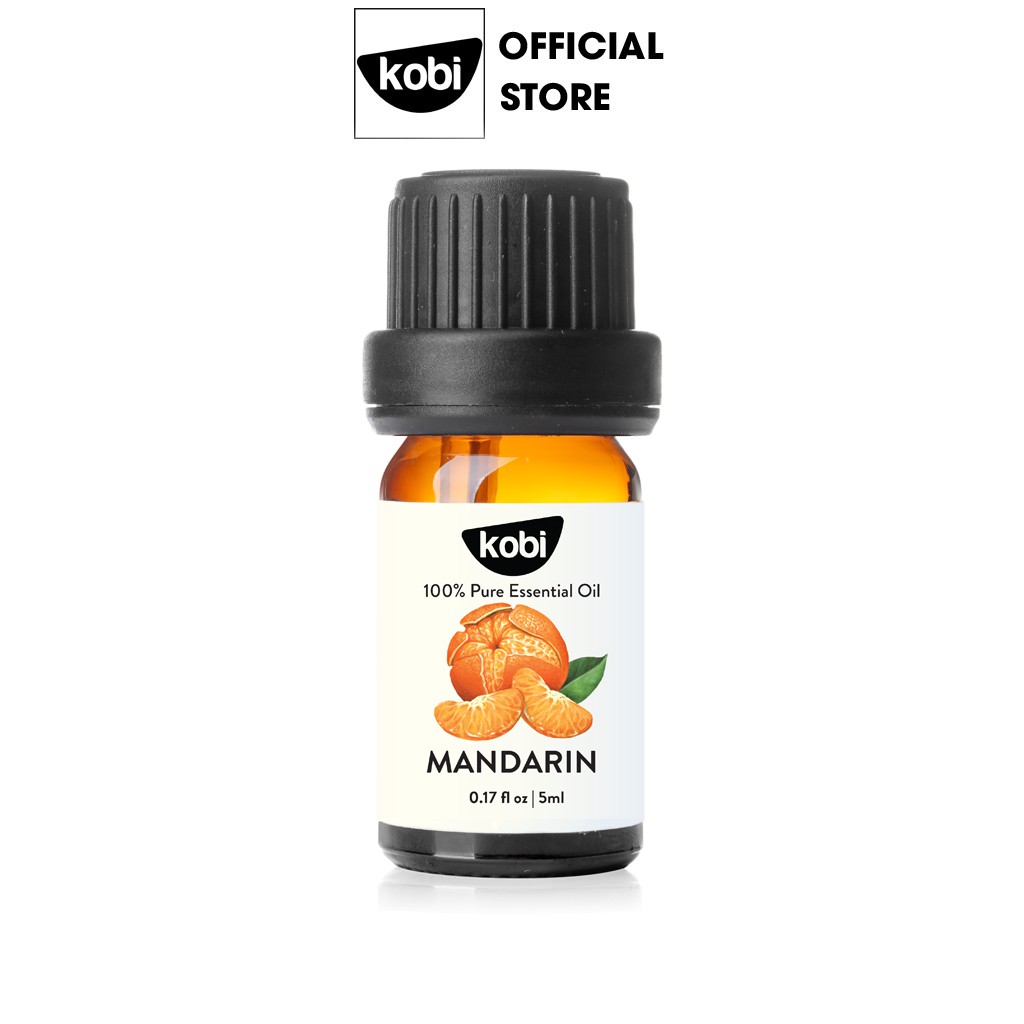 Tinh dầu Vỏ Quýt Kobi Mandarin essential oil giúp cân bằng cảm xúc, giảm stress, chống trầm cảm - 5ml