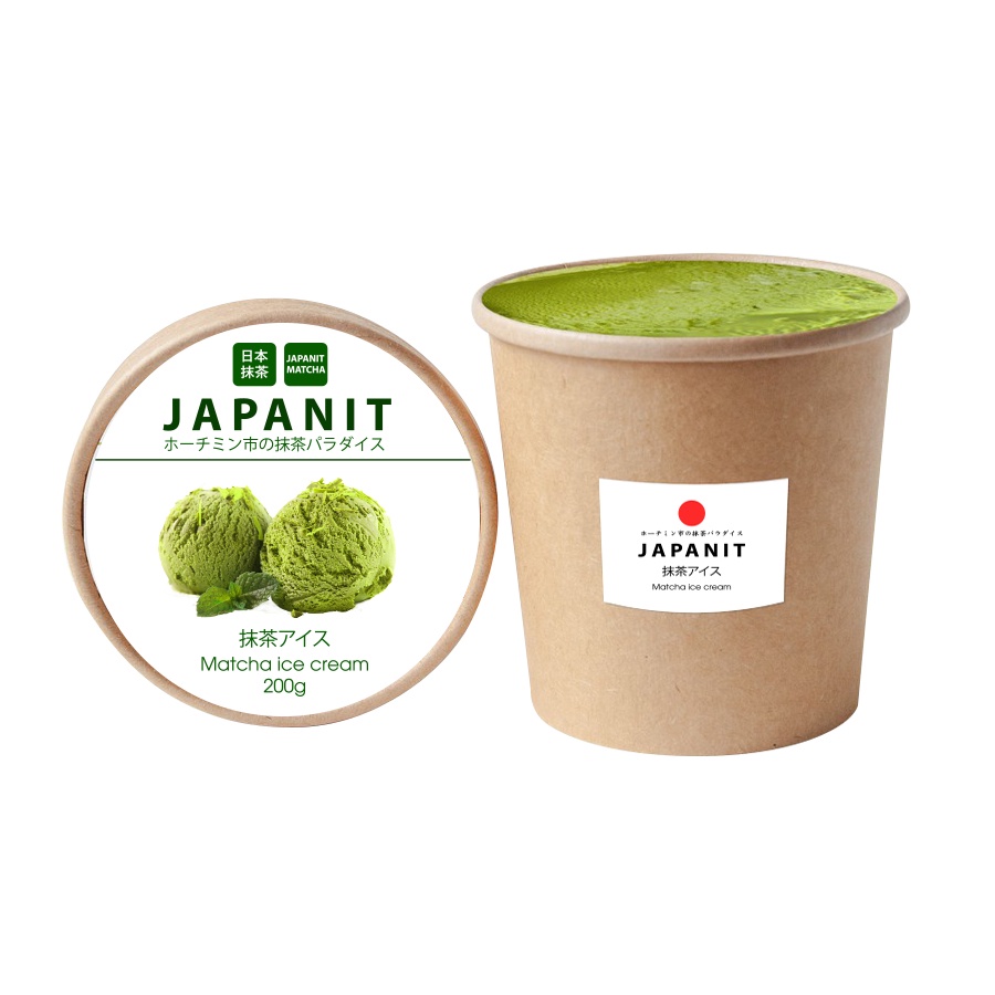 Kem gelato matcha Nhật Bản