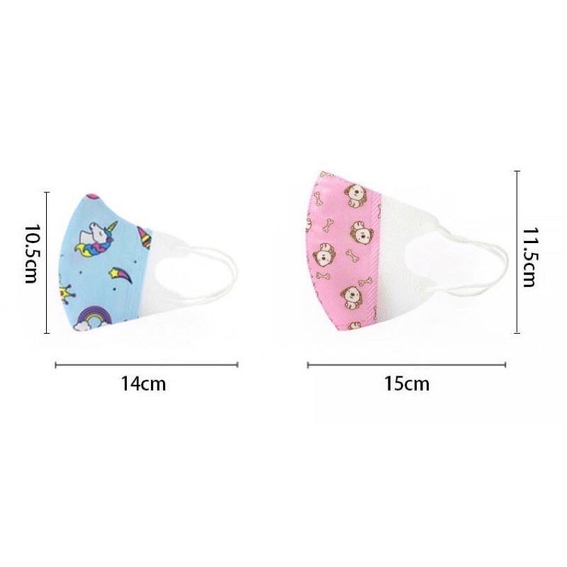 Sét 5 khẩu trang giấy chống bụi cho bé