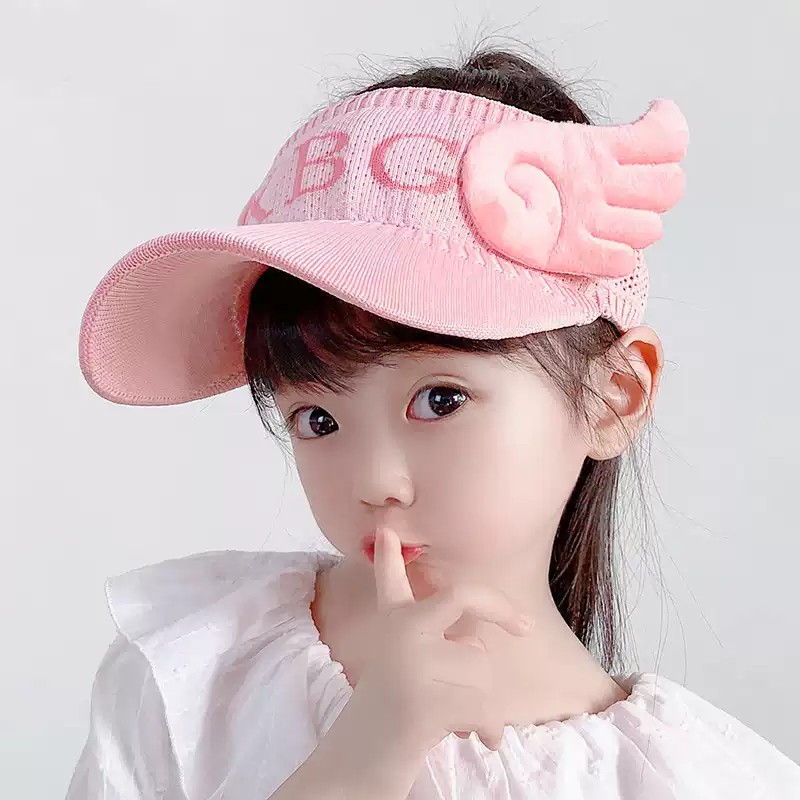 (Bán Buôn Sỉ) Mũ hở chóp chống nắng mùa hè, mũ dễ thương, bé trai và gái đi chơi T2