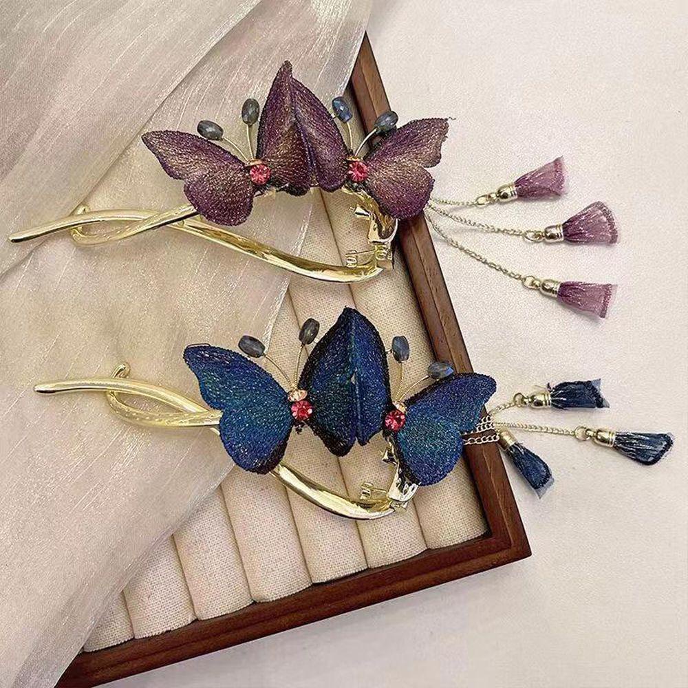 Kẹp Tóc Nữ Phối Tua Rua Phong Cách Pháp Ngọt Ngào WMES15H