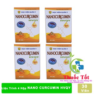 [Chính Hãng ] Liệu trình 1 tháng 4 hộp Viên uống Nano Curcumin HVQY/ Hàng Mới
